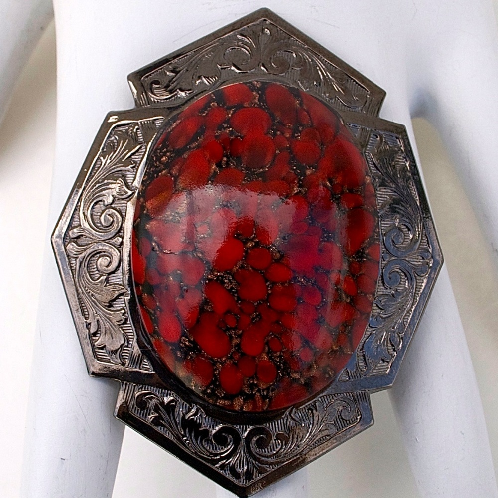 GASOLINE GLAMOUR RED MATRIX RING - Picture 2 of 3